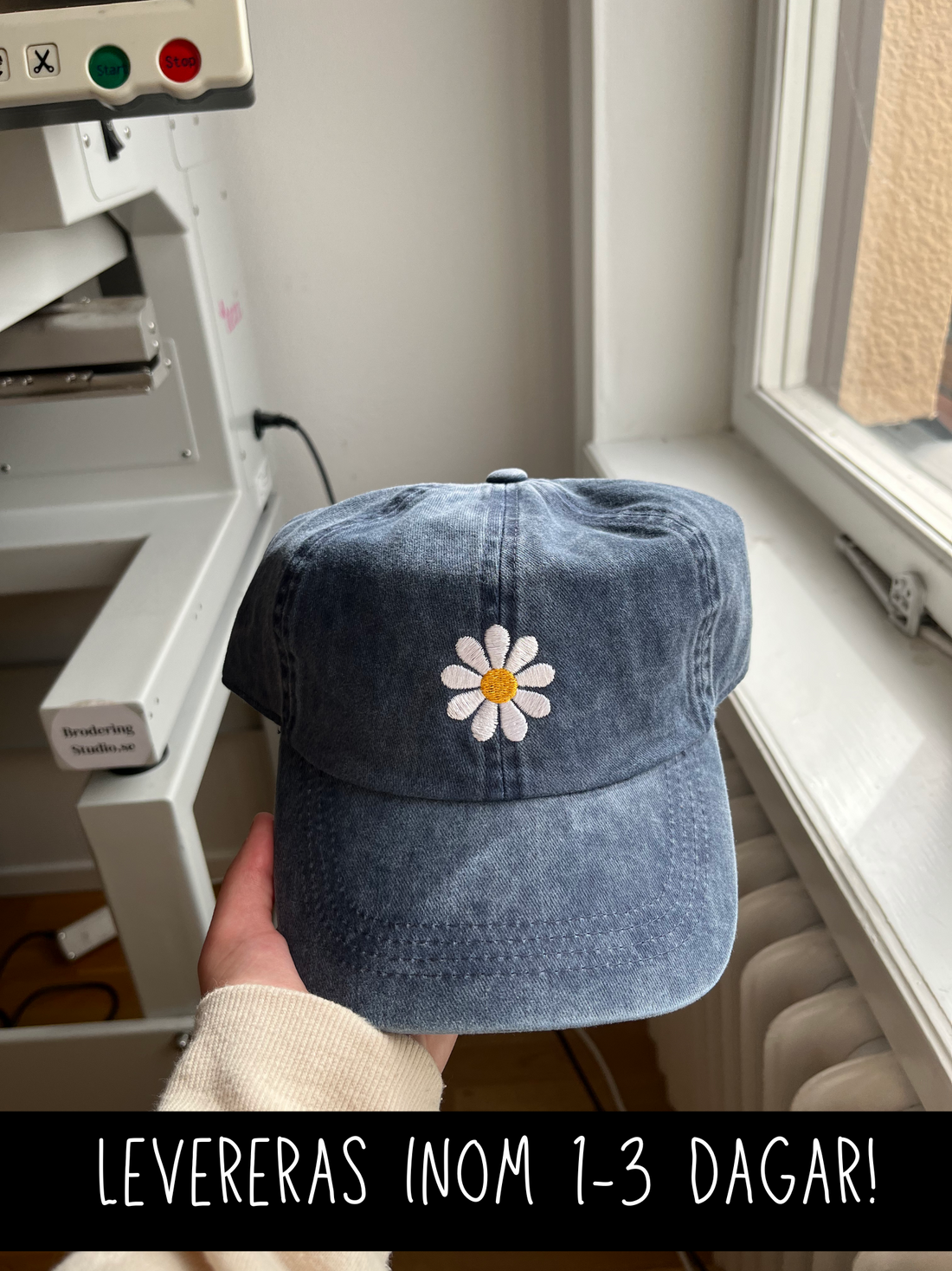 Tusensköna Broderad Keps