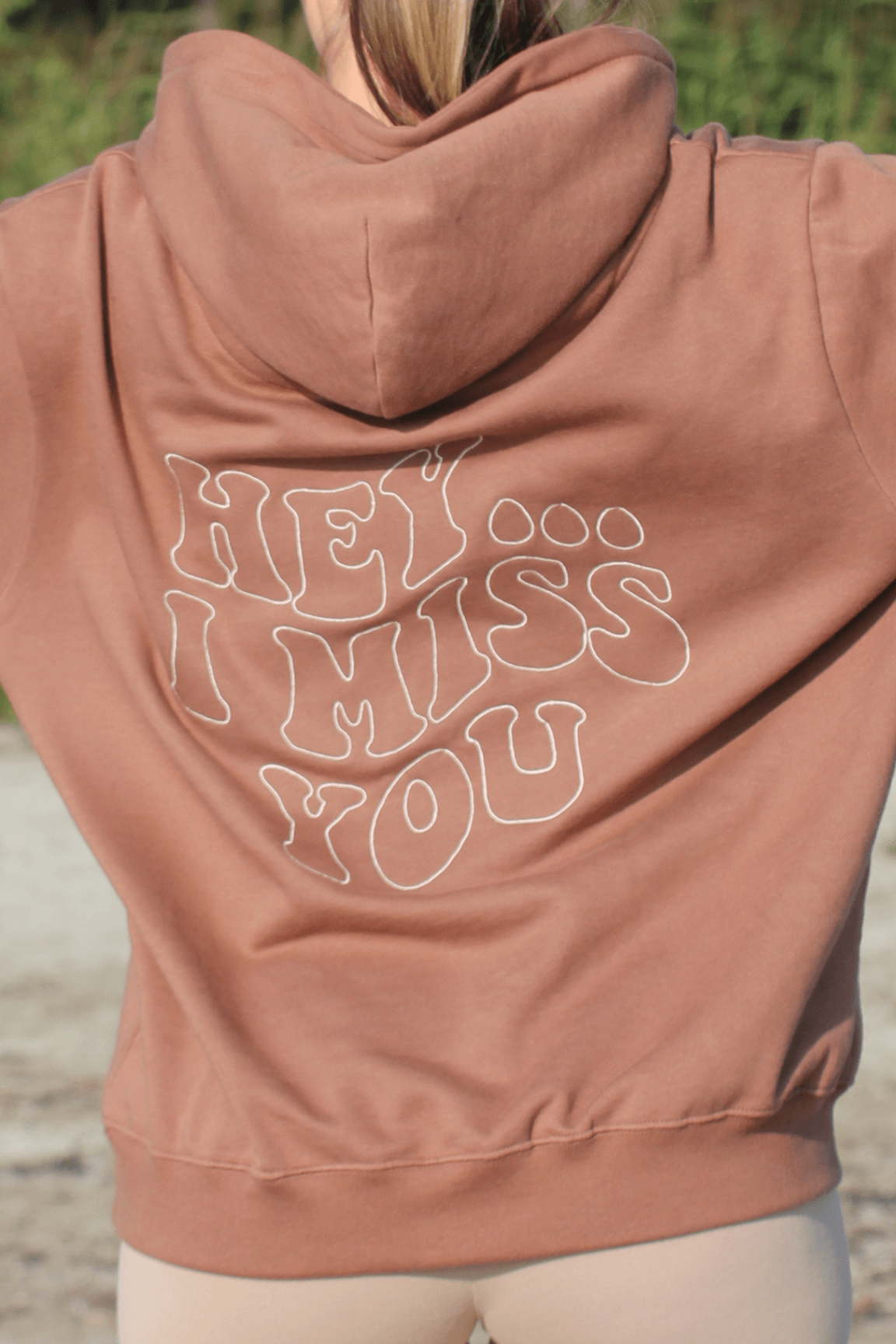 Hey I Miss You Broderad Hoodie