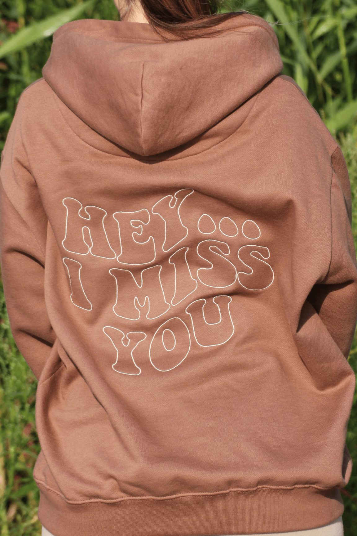 Hey I Miss You Broderad Hoodie
