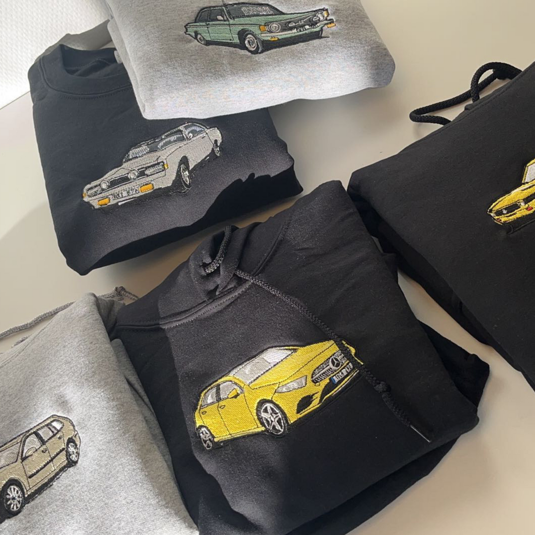 Personlig Porträtt Bil Sweatshirt / Hoodie