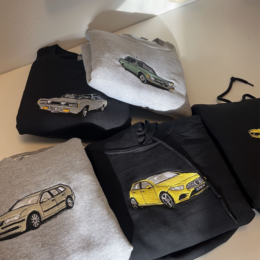 Personlig Porträtt Bil Sweatshirt / Hoodie
