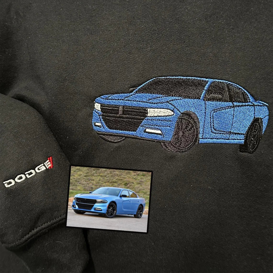 Personlig Porträtt Bil Sweatshirt / Hoodie
