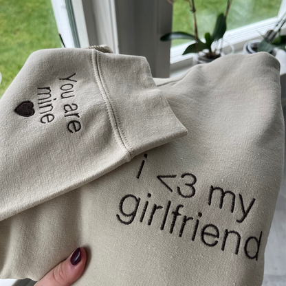 I &lt;3 my Girlfriend Sweatshirt/Hoodie