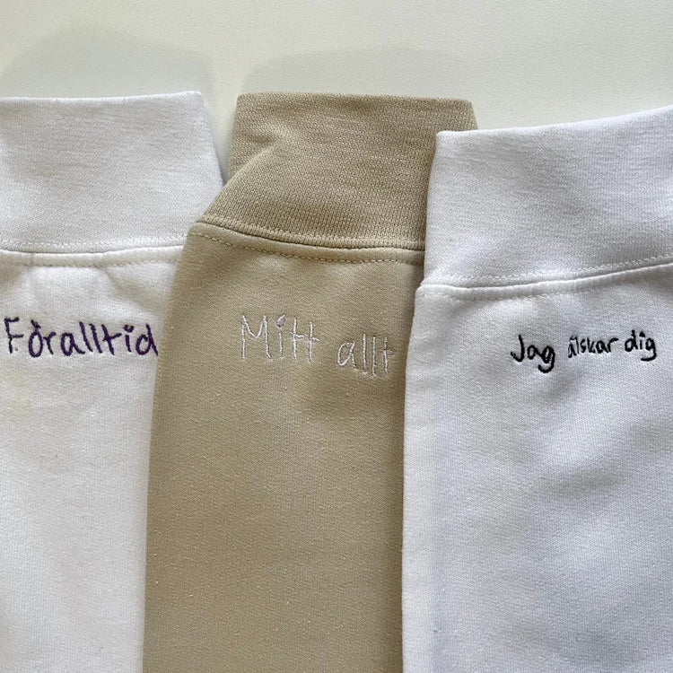 Personlig Handskriven Hoodie