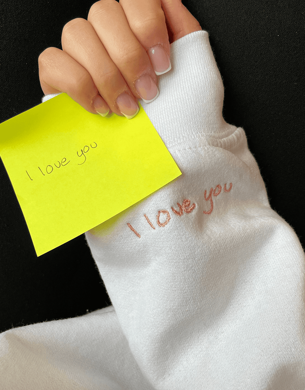 Personlig Handskriven Sweatshirt