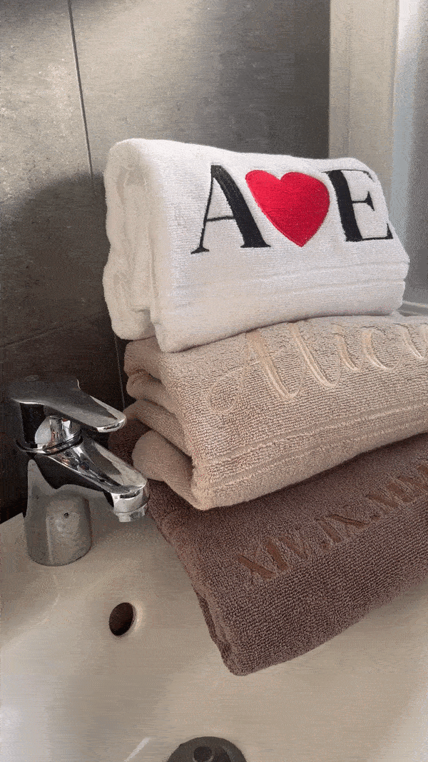 Personlig Romerska Siffror Badhandduk & Handduk