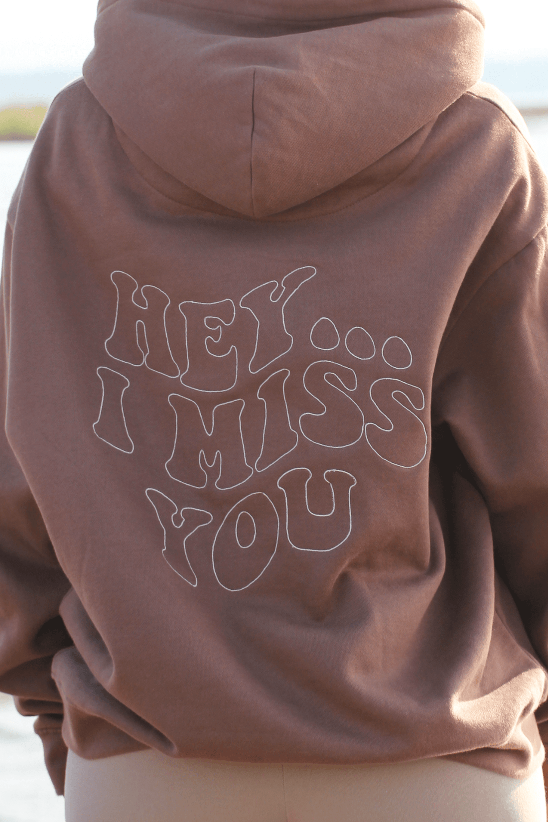 Hey I Miss You Broderad Hoodie