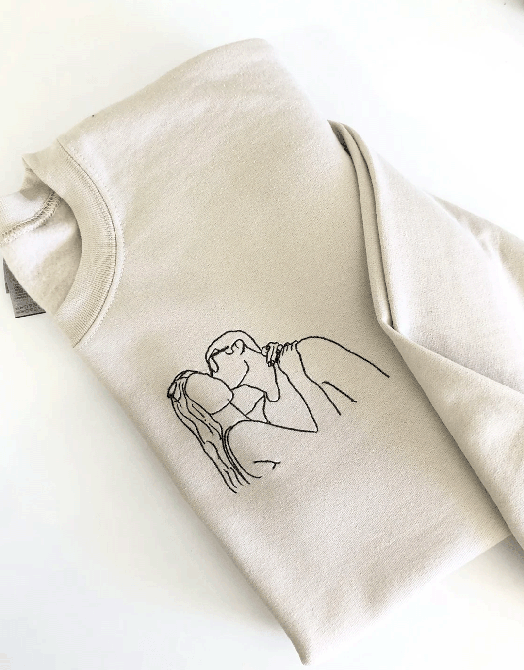 Personlig Linjekonst Sweatshirt