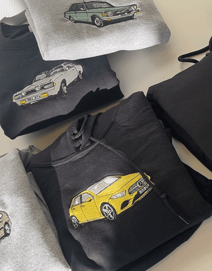 Personlig Bil Porträtt Sweatshirt / Hoodie