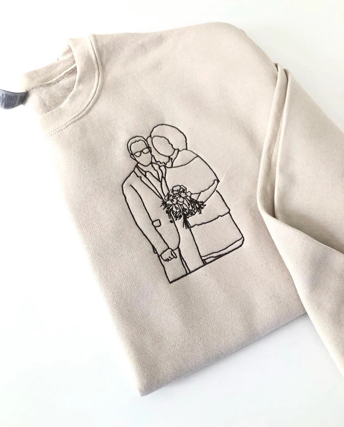 Personlig Linjekonst Sweatshirt